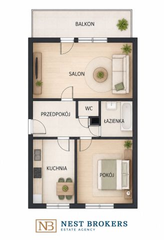 Mieszkanie 2-pokojowe Kraków Kurdwanów, ul. por. Halszki. Zdjęcie 15