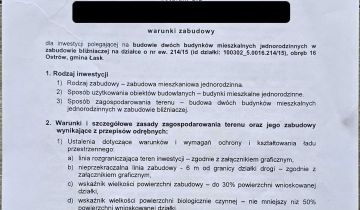 Działka budowlana Ostrów