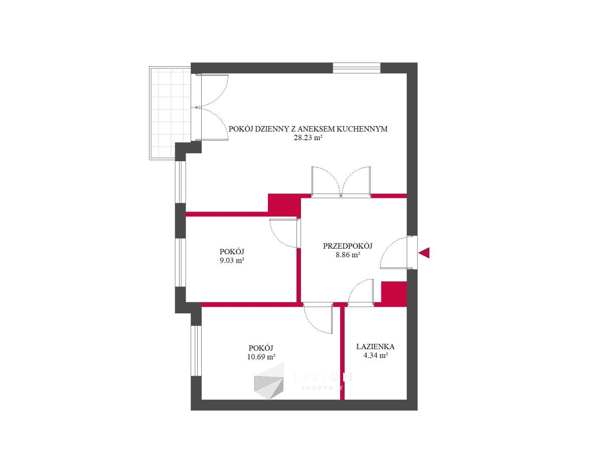Mieszkanie 3-pokojowe Poznań Jeżyce, ul. Kościelna. Zdjęcie 21