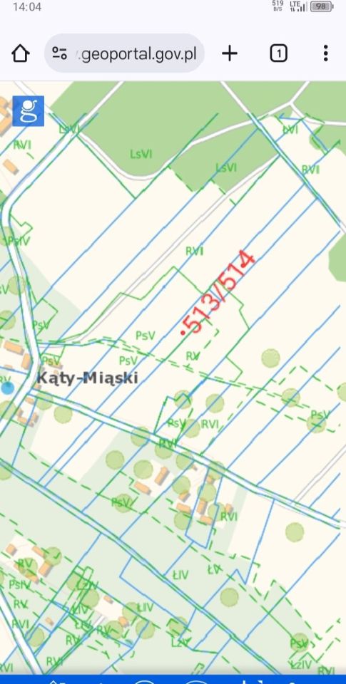 Działka rolna Kąty-Miąski. Zdjęcie 3