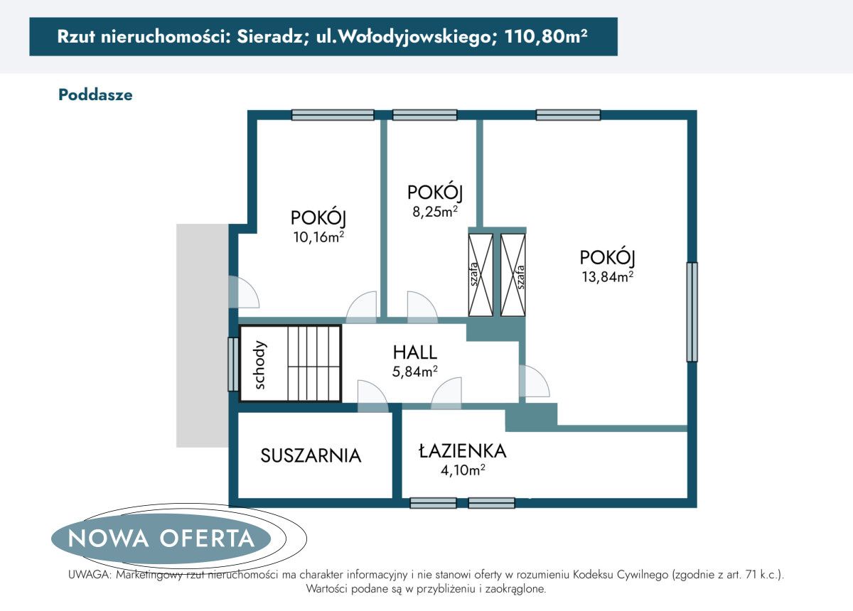 dom wolnostojący, 5 pokoi Sieradz, ul. Michała Wołodyjowskiego. Zdjęcie 26