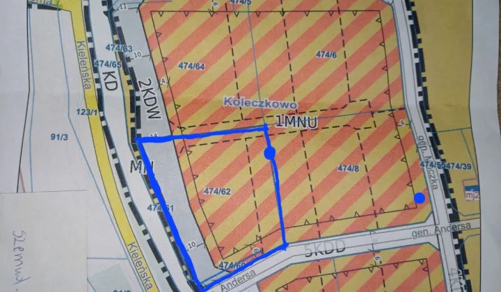 Działka budowlana Koleczkowo, ul. gen. Andersa