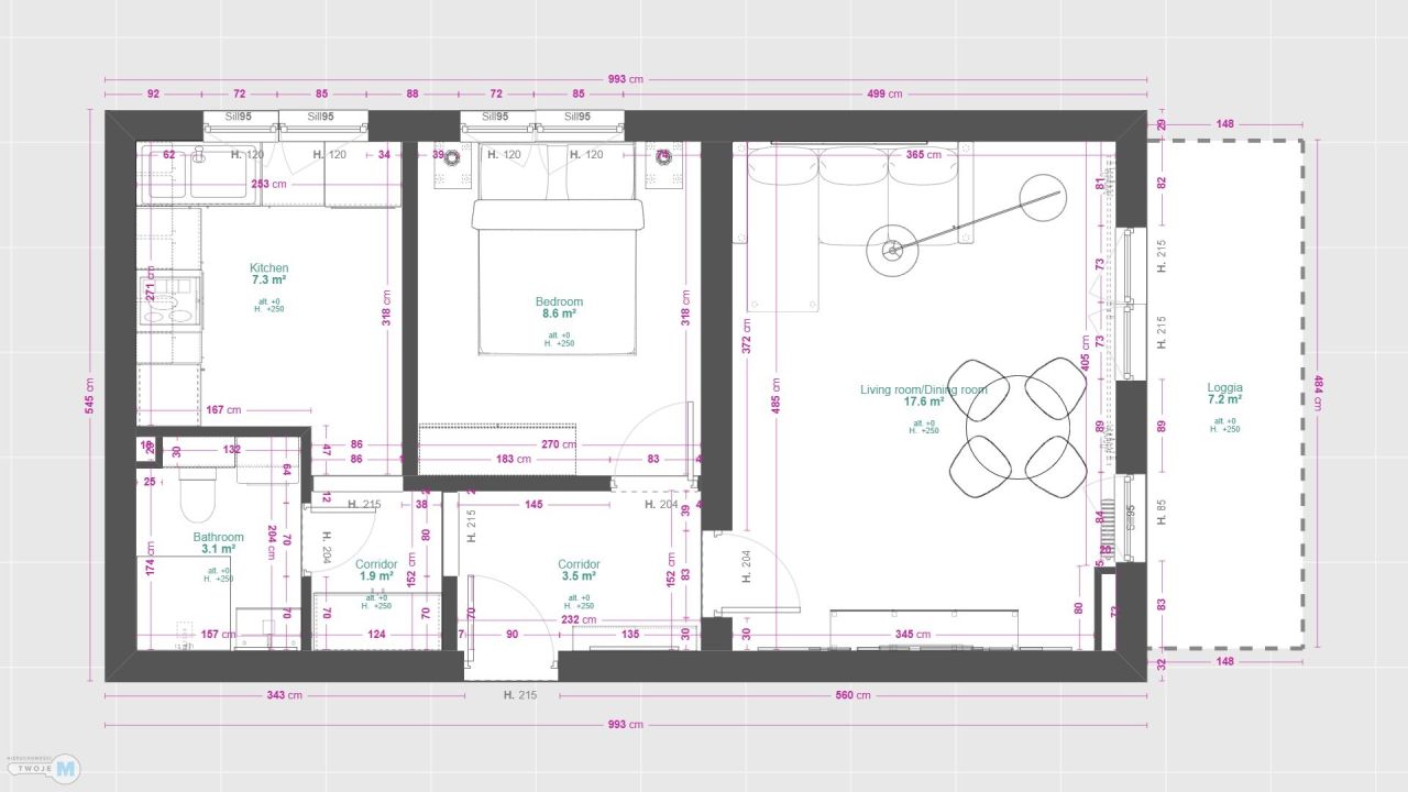 Mieszkanie 2-pokojowe Kielce Sady. Zdjęcie 11