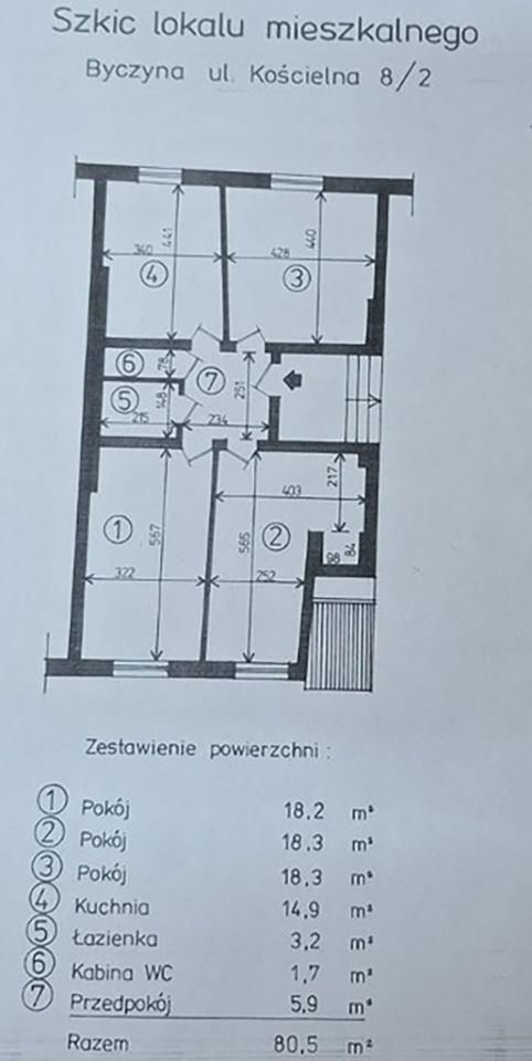 Mieszkanie 3-pokojowe Byczyna. Zdjęcie 18