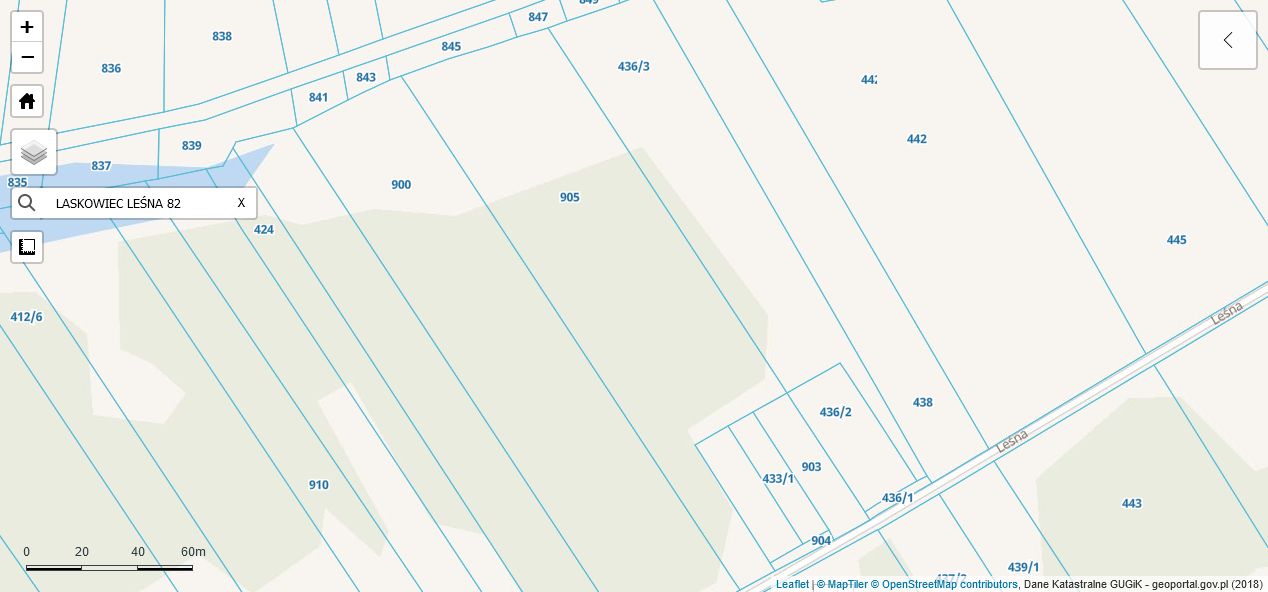 Działka budowlana Laskowiec Podkoszary, ul. Leśna. Zdjęcie 5