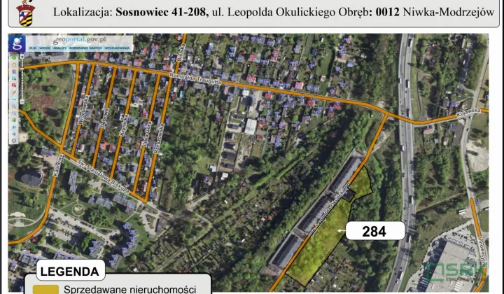 Działka inna Sosnowiec, ul. gen. Leopolda Okulickiego