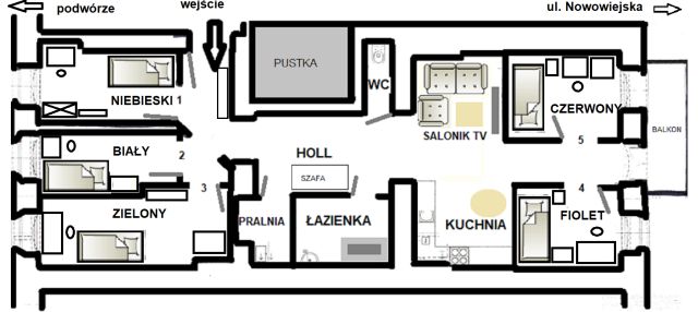 Pokój Wrocław Śródmieście, ul. Nowowiejska. Zdjęcie 1