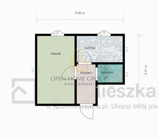 Mieszkanie 1-pokojowe Nowy Dwór, ul. Prusicka. Zdjęcie 9