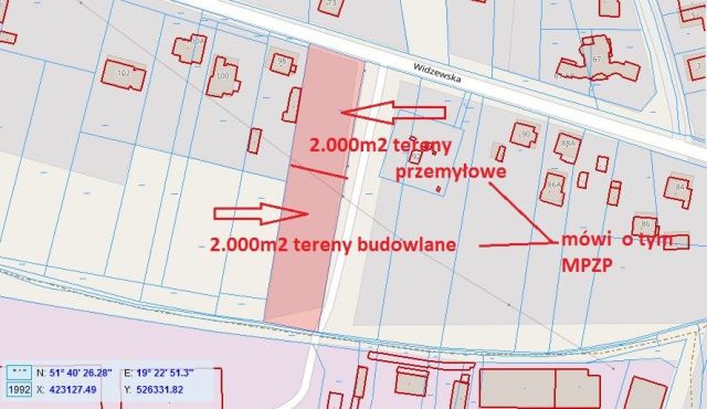 Działka inwestycyjna Pabianice, ul. Widzewska. Zdjęcie 3