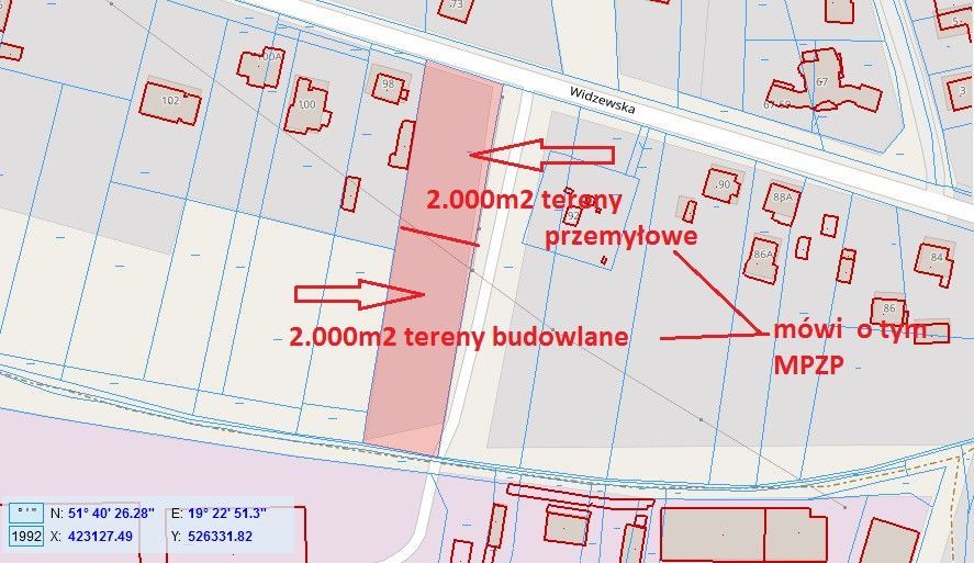 Działka inwestycyjna Pabianice, ul. Widzewska. Zdjęcie 3