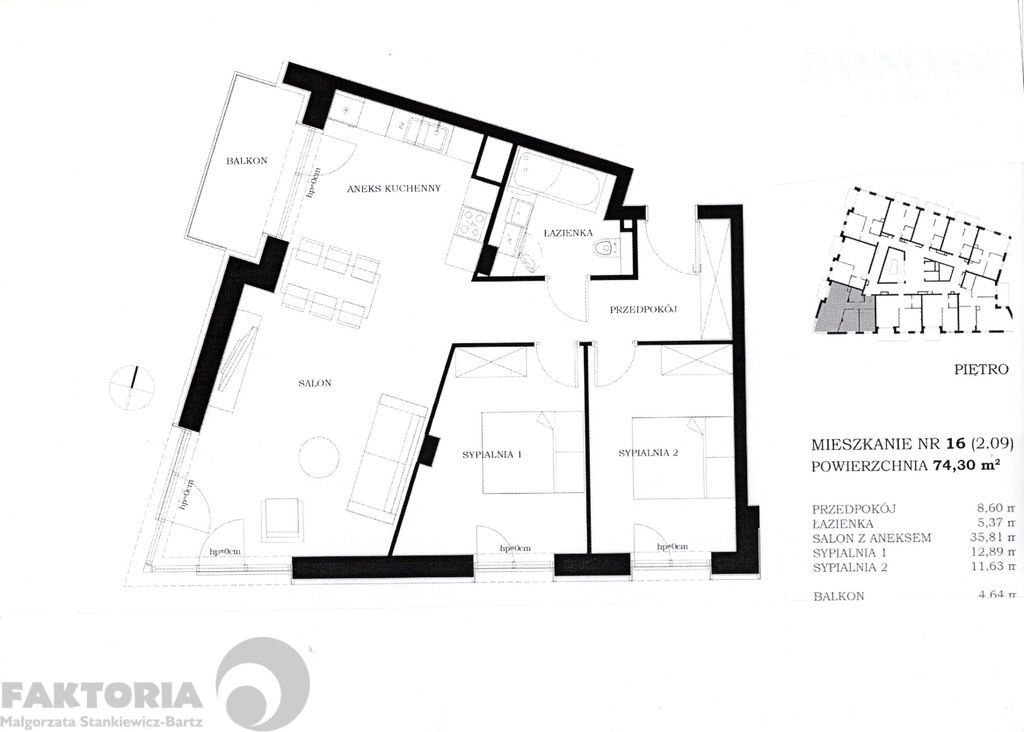 Mieszkanie 3-pokojowe Szczecin Centrum
