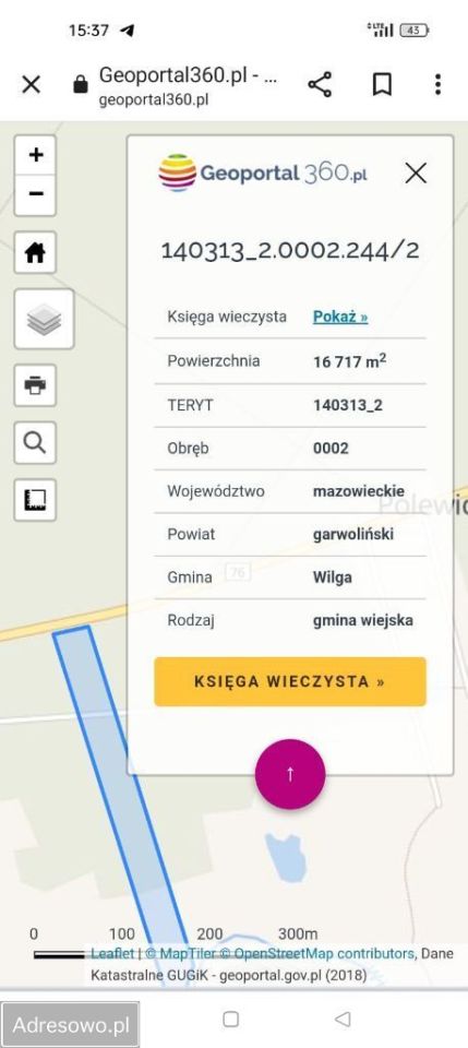 Działka leśna Cyganówka. Zdjęcie 2