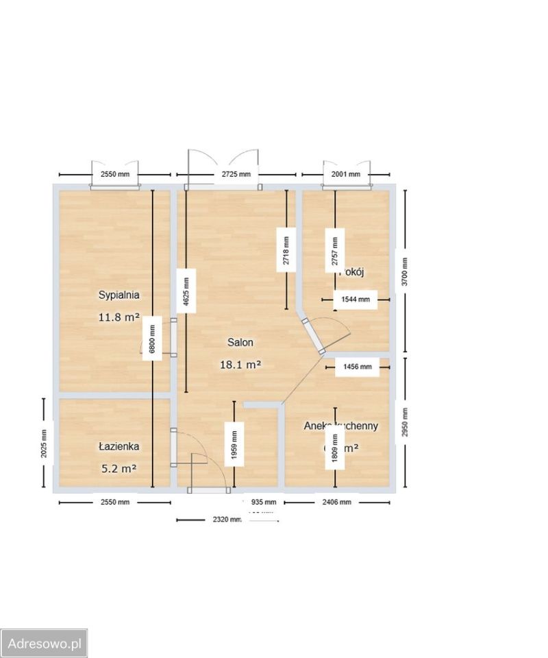 Mieszkanie 3-pokojowe Lublin Czechów, ul. Koncertowa. Zdjęcie 3