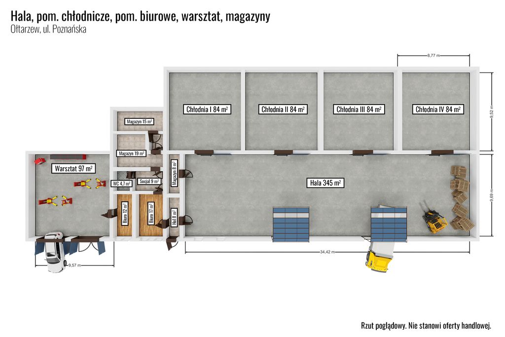 Hala/magazyn Ołtarzew, ul. Poznańska. Zdjęcie 5