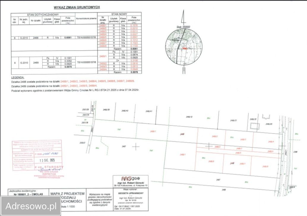 Działka budowlana Cmolas. Zdjęcie 2