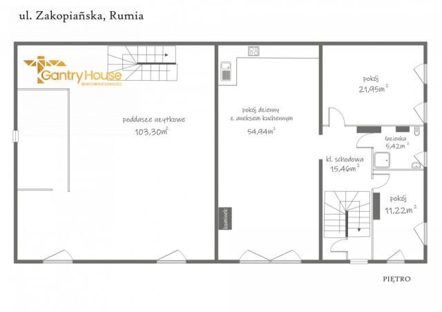 dom wolnostojący, 3 pokoje Rumia, ul. Zakopiańska. Zdjęcie 38