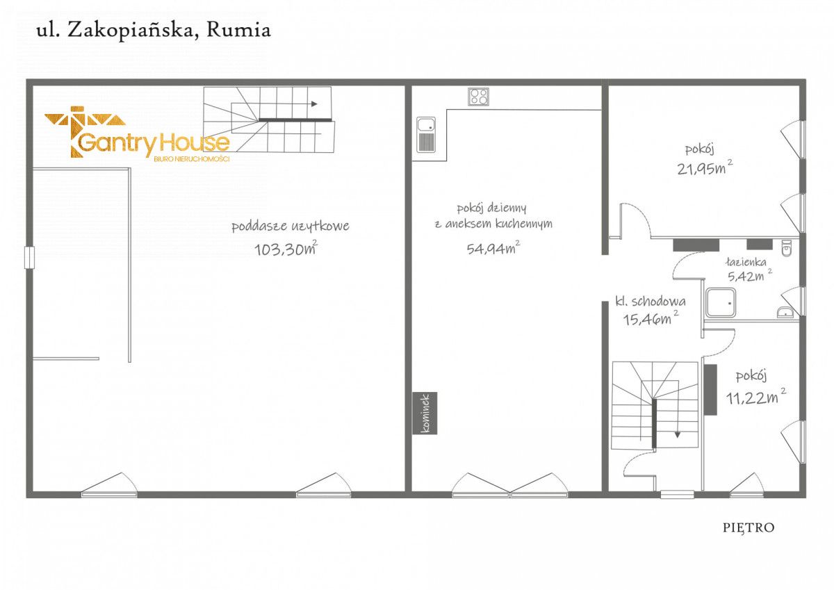 dom wolnostojący, 3 pokoje Rumia, ul. Zakopiańska. Zdjęcie 38