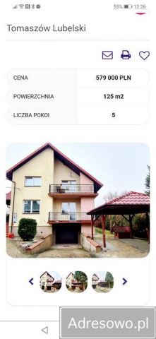 dom wolnostojący, 5 pokoi Tomaszów Lubelski, ul. Wojska Polskiego. Zdjęcie 1