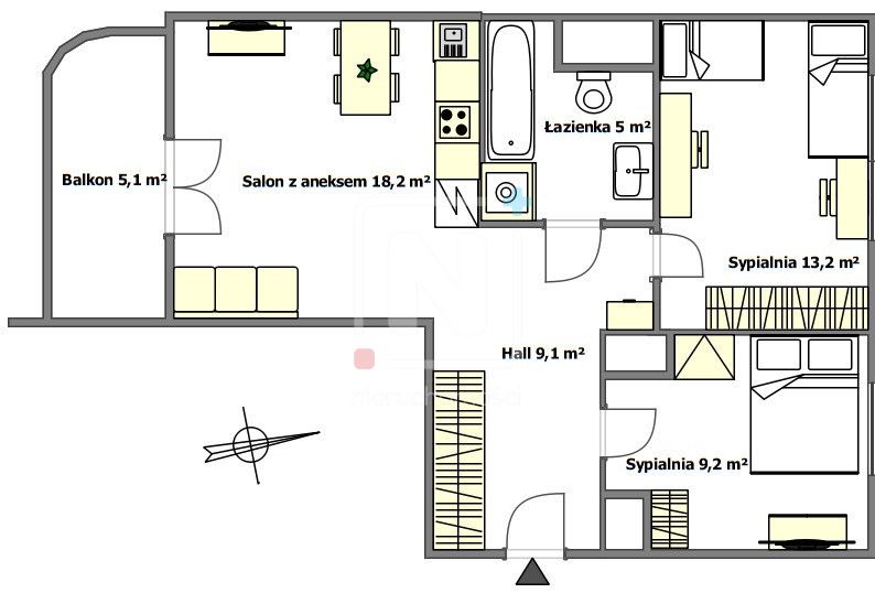 Mieszkanie 3-pokojowe Warszawa Ursus, ul. Elżbiety Rakuszanki. Zdjęcie 14