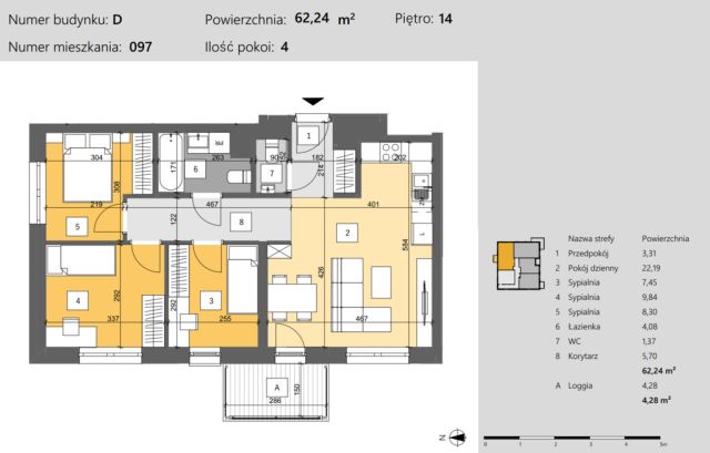 Mieszkanie 4-pokojowe Rzeszów, ul. Krakowska. Zdjęcie 9