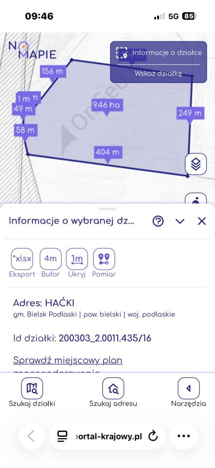 Działka rolna Haćki. Zdjęcie 2