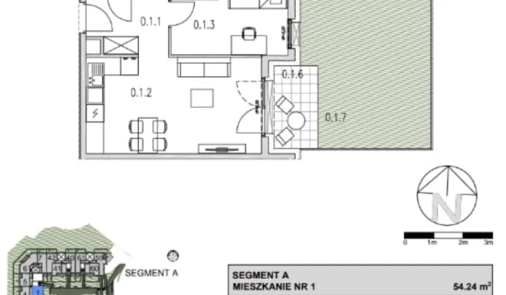 Mieszkanie 3-pokojowe Wieliczka, Sw. Barbary