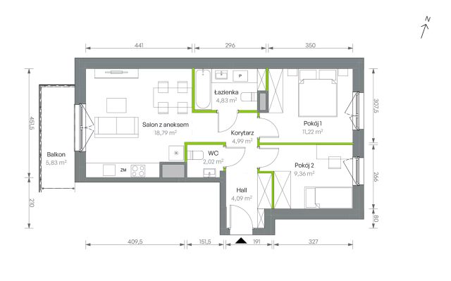 Mieszkanie 3-pokojowe Warszawa Targówek, ul. Oliwska. Zdjęcie 16