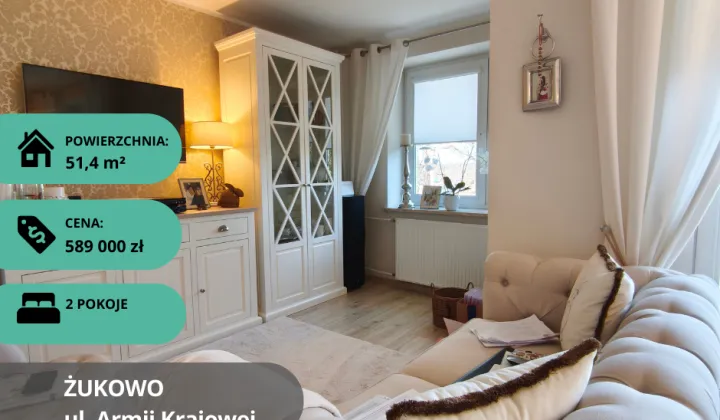 Mieszkanie 2-pokojowe Żukowo, ul. Armii Krajowej