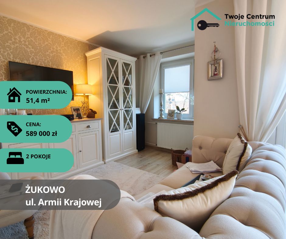 Mieszkanie 2-pokojowe Żukowo, ul. Armii Krajowej. Zdjęcie 1