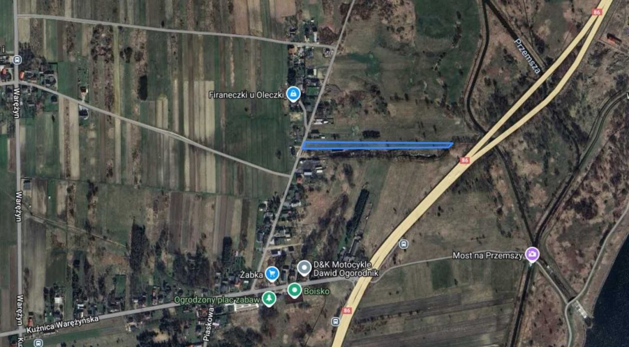 Działka rolno-budowlana Warężyn Podwarężyn. Zdjęcie 2