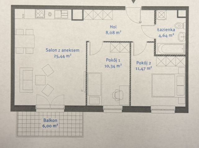 Mieszkanie 3-pokojowe Łódź, ul. Senatorska. Zdjęcie 10
