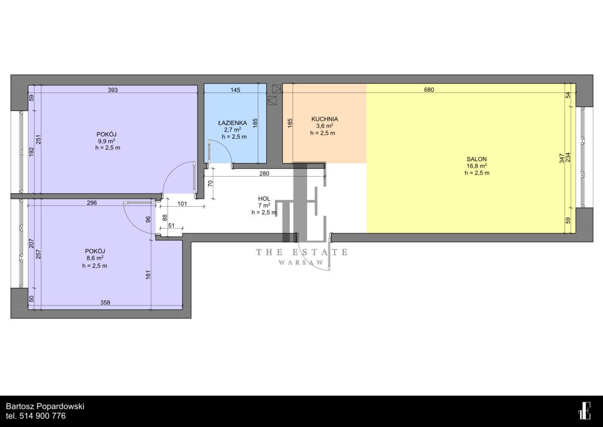 Mieszkanie 3-pokojowe Warszawa Bielany, ul. Szegedyńska. Zdjęcie 10