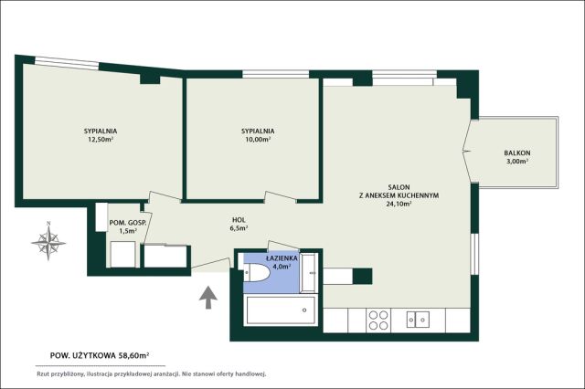 Mieszkanie 3-pokojowe Warszawa Praga-Południe, ul. Boremlowska. Zdjęcie 19