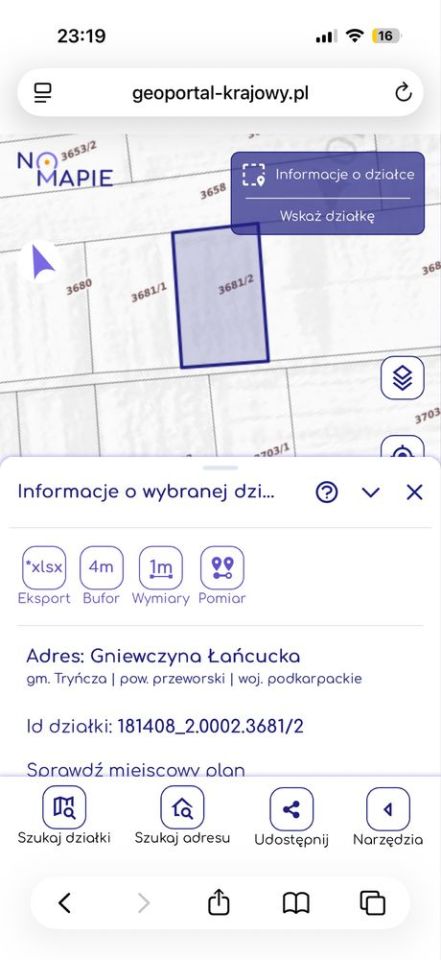 Działka budowlana Gniewczyna Łańcucka. Zdjęcie 2