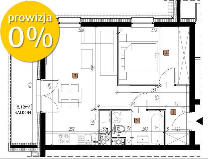 Mieszkanie 2-pokojowe Lublin Felin, ul. Generała Witolda Urbanowicza. Zdjęcie 4