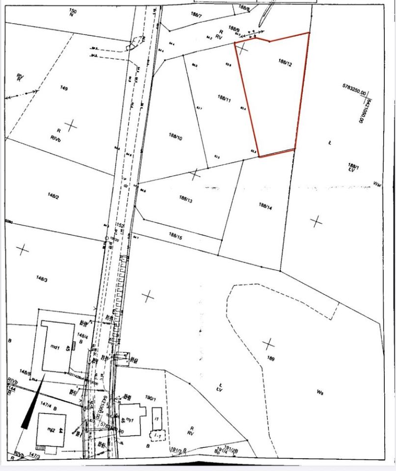 Działka budowlana Grzybno. Zdjęcie 3