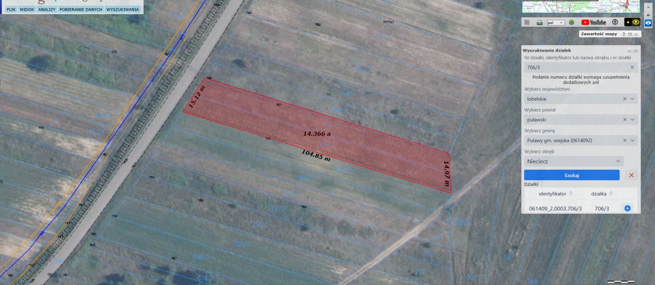 Działka inna Nieciecz