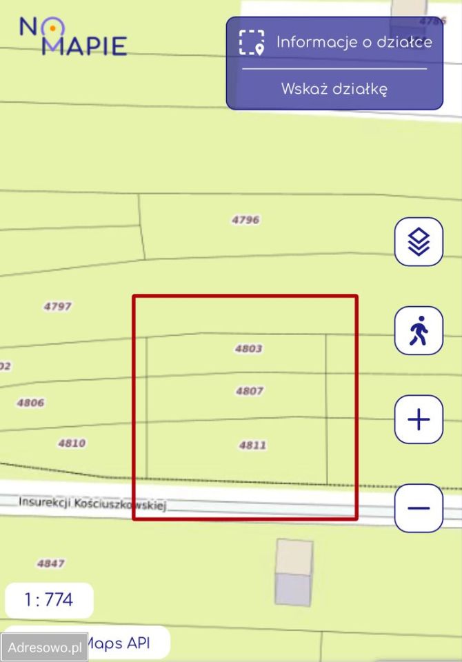 Działka budowlana Jaworzno, ul. Insurekcji Kościuszkowskiej. Zdjęcie 2