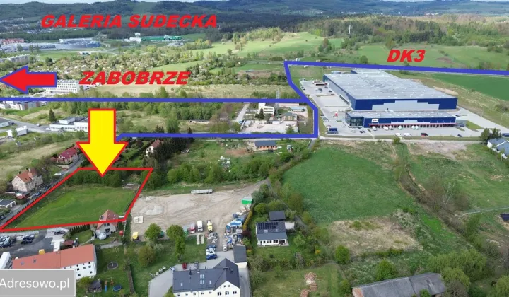 Działka budowlana Jelenia Góra Strupice, ul. Wiejska