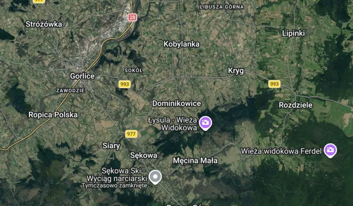 Działka budowlana Dominikowice