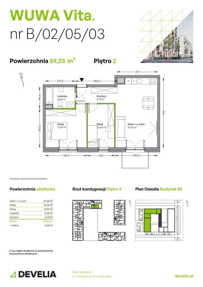 Mieszkanie 3-pokojowe Wrocław Żerniki, ul. Tadeusza Brzozy. Zdjęcie 6