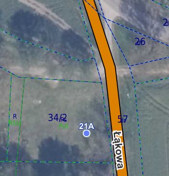 Działka budowlana Grabiny-Zameczek, ul. Łąkowa