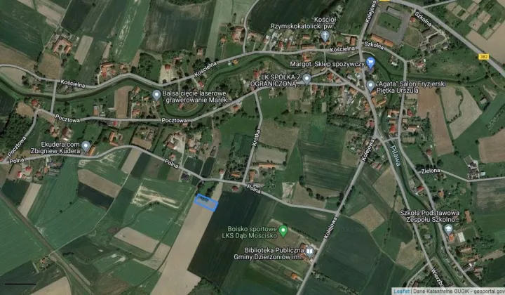 Działka budowlana Mościsko, ul. Polna