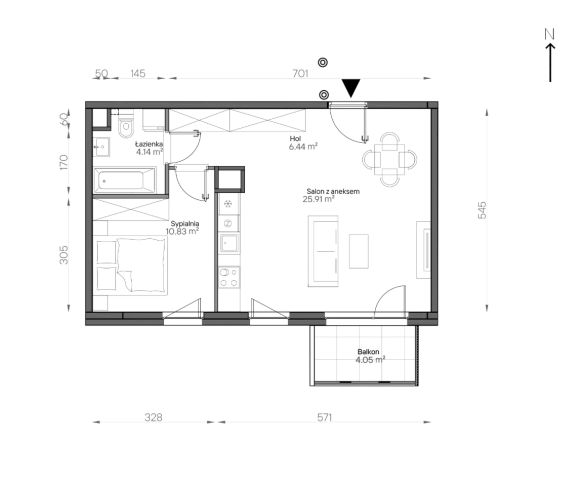 Mieszkanie 2-pokojowe Warszawa Praga-Południe, ul. Podskarbińska. Zdjęcie 7
