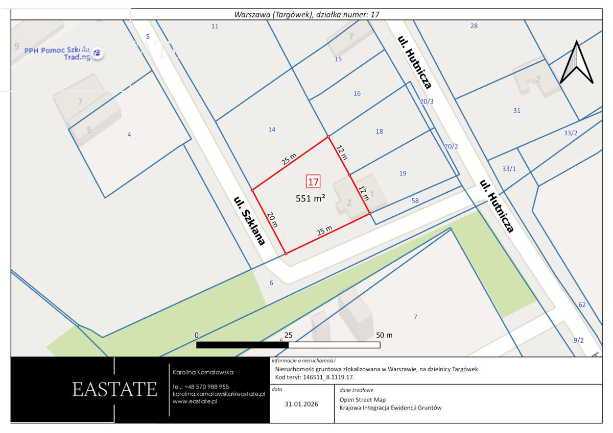 Działka inwestycyjna Warszawa Targówek, ul. Szklana. Zdjęcie 4