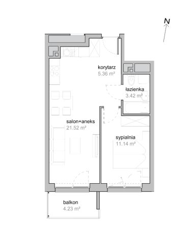 Mieszkanie 2-pokojowe Wrocław Tarnogaj, ul. Piękna. Zdjęcie 7