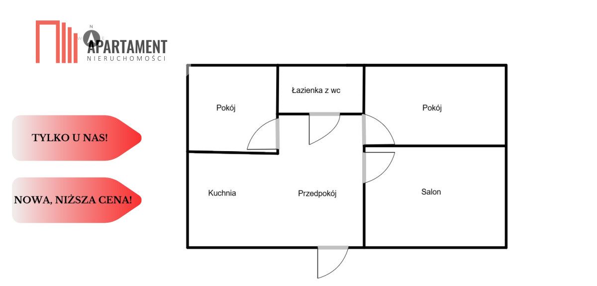 Mieszkanie 3-pokojowe Chojnice. Zdjęcie 11