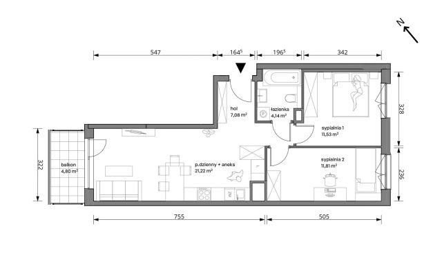 Mieszkanie 3-pokojowe Warszawa Włochy, ul. Trzcinowa. Zdjęcie 7
