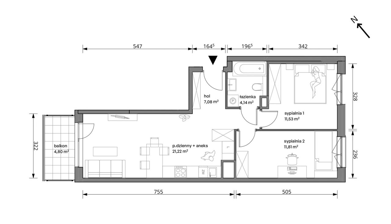 Mieszkanie 3-pokojowe Warszawa Włochy, ul. Trzcinowa. Zdjęcie 7
