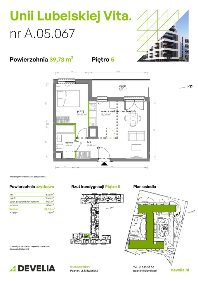 Mieszkanie 2-pokojowe Poznań Starołęka, ul. Unii Lubelskiej. Zdjęcie 7